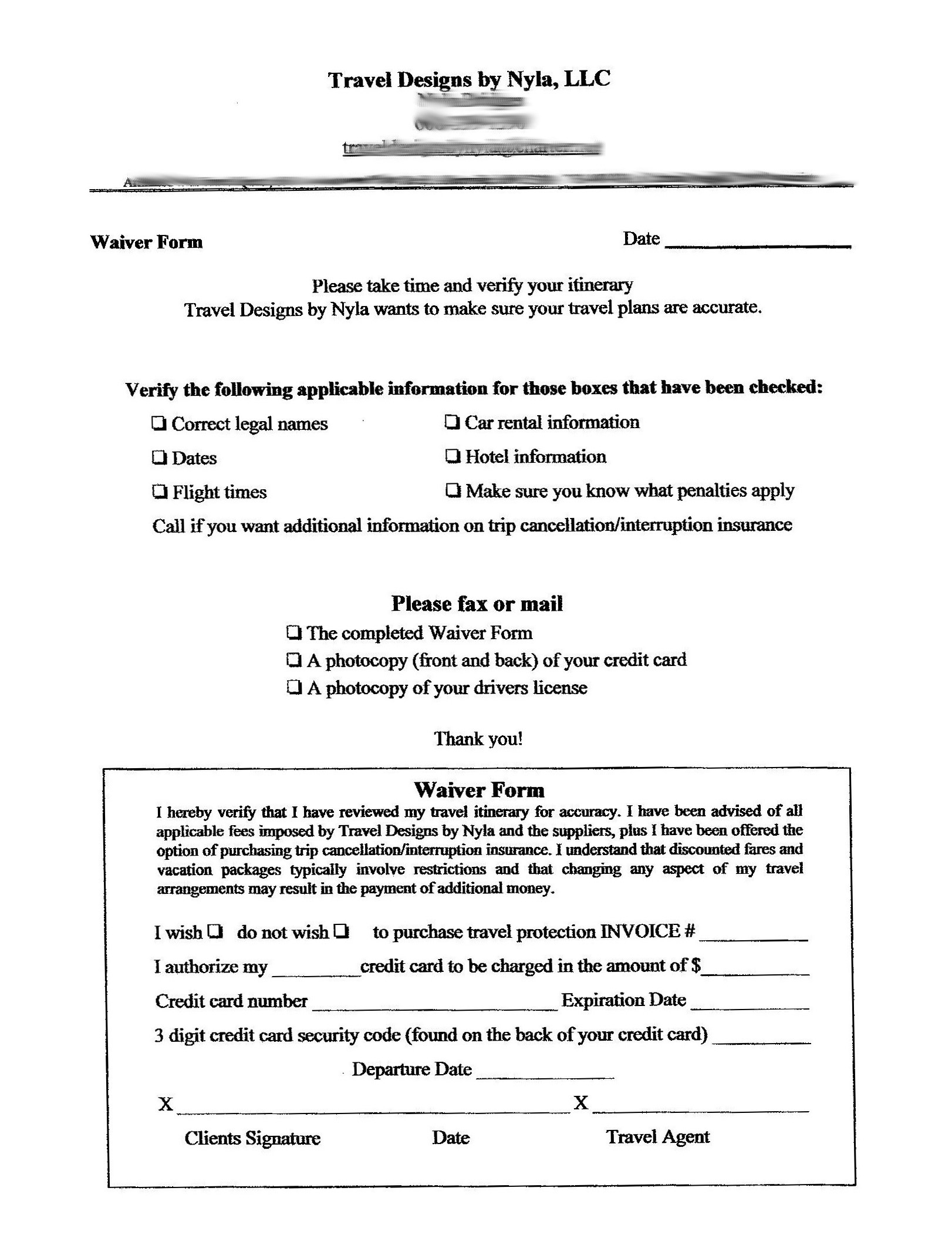 Sample Waiver Free Printable Documents