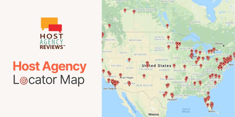 Host Agency Locator Map 