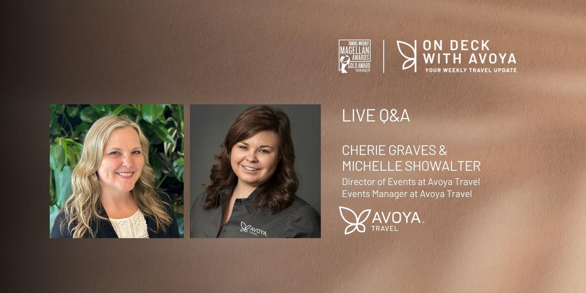 Insider Q&A with Avoya's Cherie Graves and Michelle Showalter header