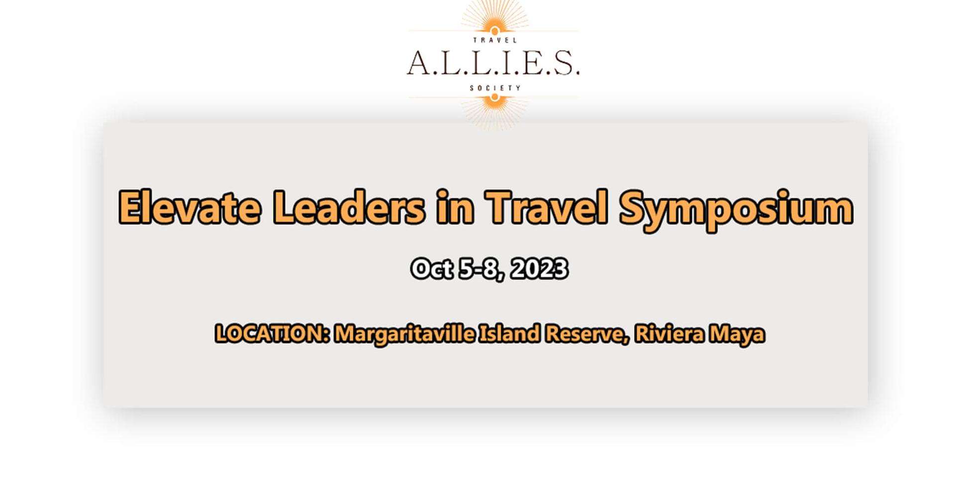 Elevate Leaders in Travel Symposium  header