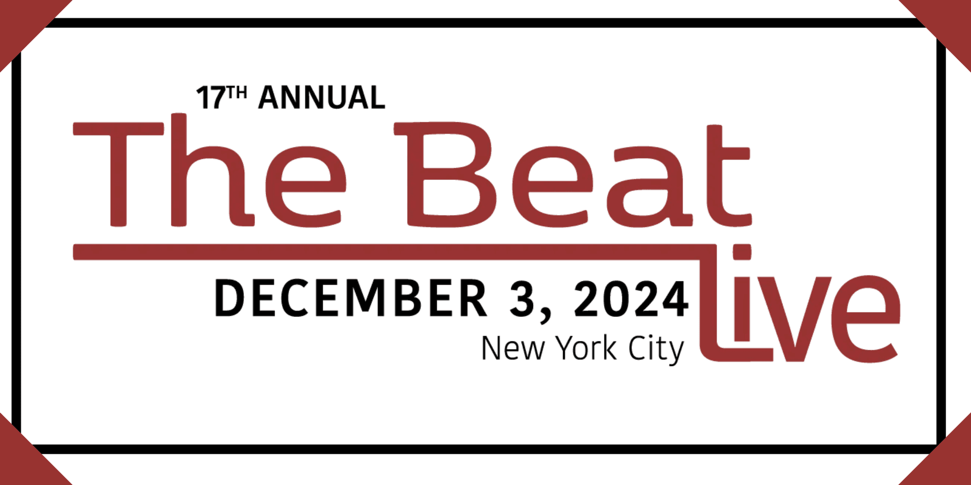17th Annual The Beat Live header