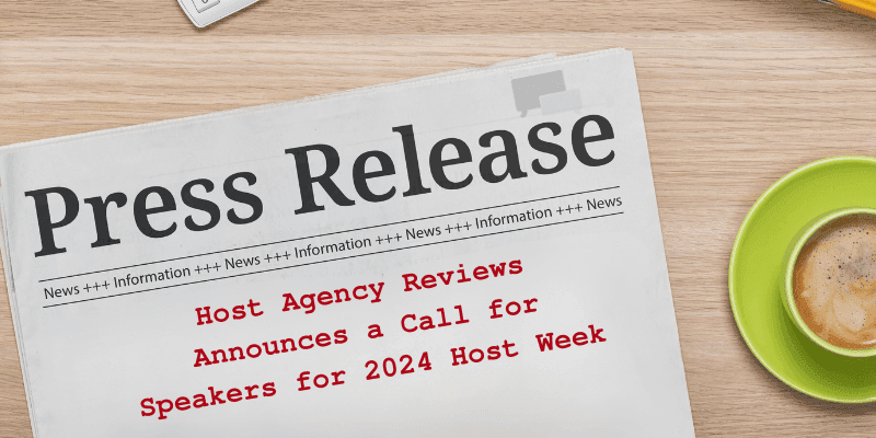 2024 Host Week Call For Speakers Press Release Image