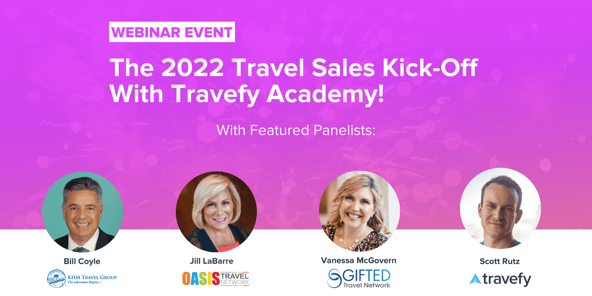 Free Webinar: The 2022 Travel Sales Kick-Off With Travefy Academy! header