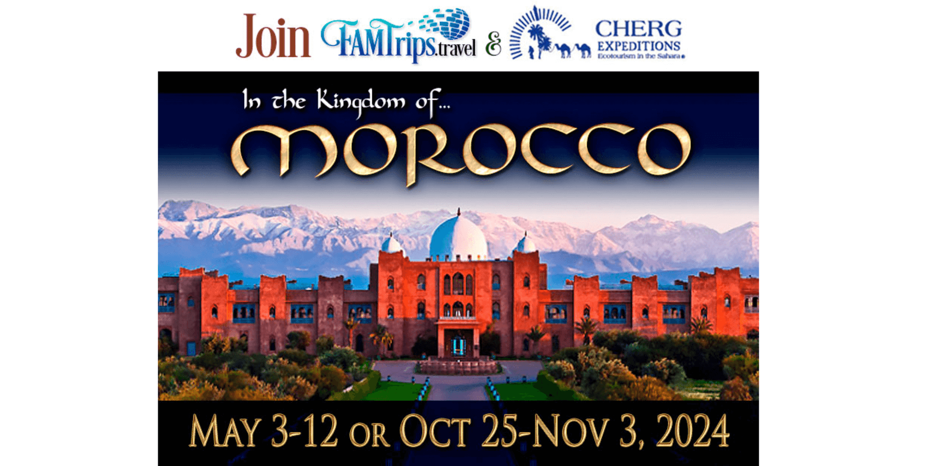 In The Kingdom of Morocco - Oct 2024 header