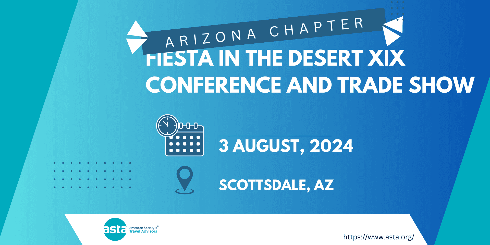 Arizona Chapter: - Fiesta In The Desert XIX Conference and Trade Show header