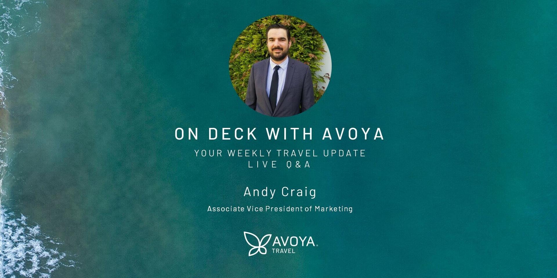 Marketing Q&A with Avoya Travel's Andy Craig header