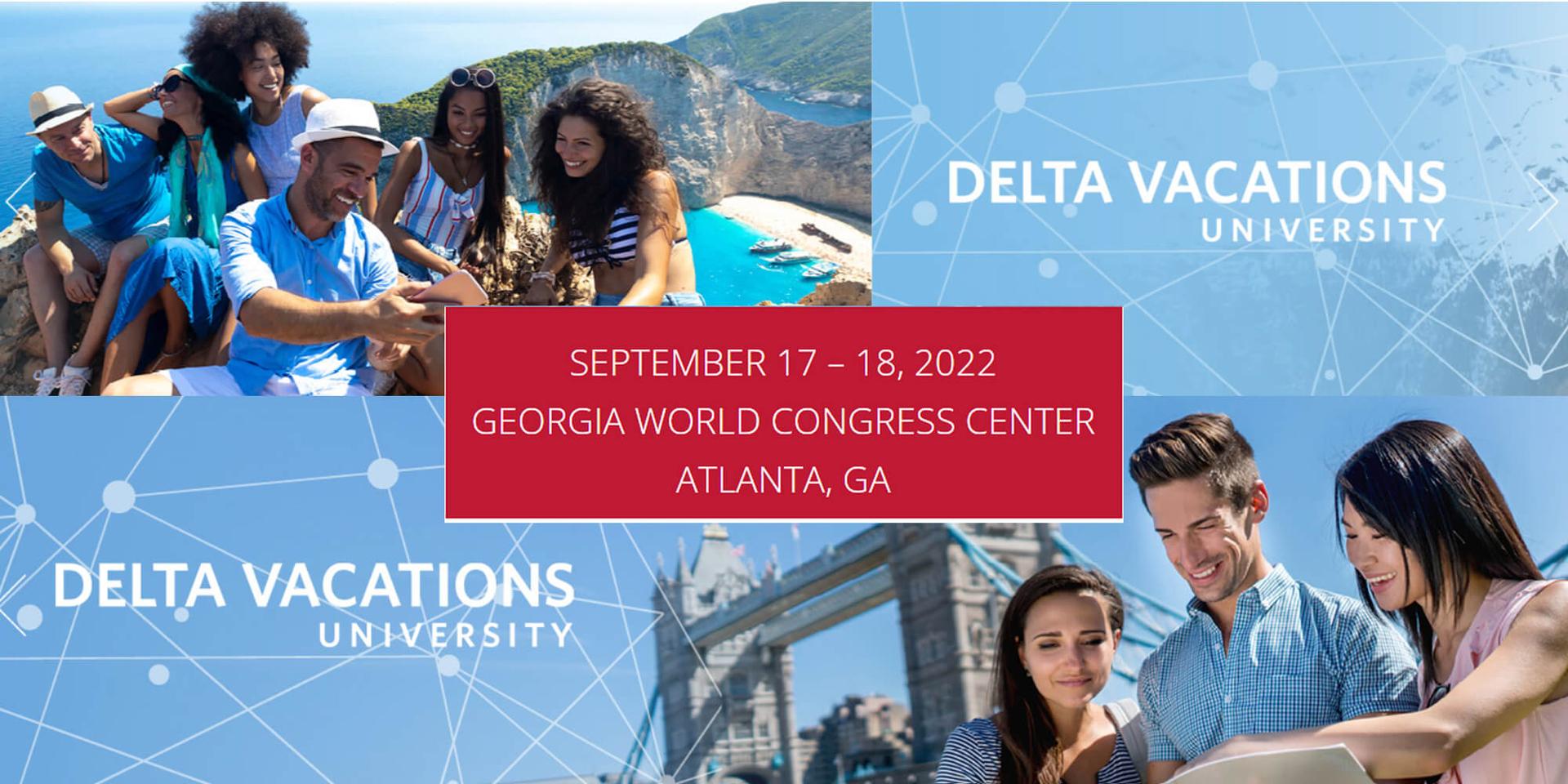 Delta Vacations University header