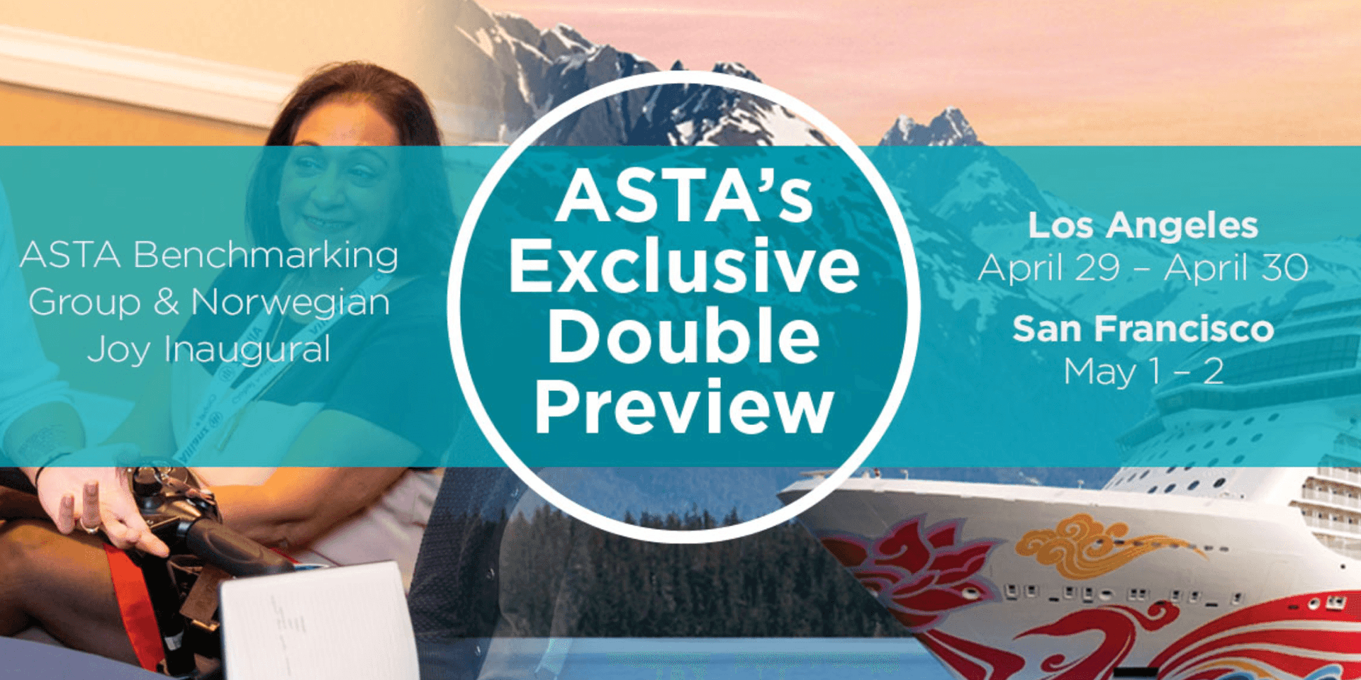 ASTA Benchmarking Group & Norwegian Joy Inaugural header