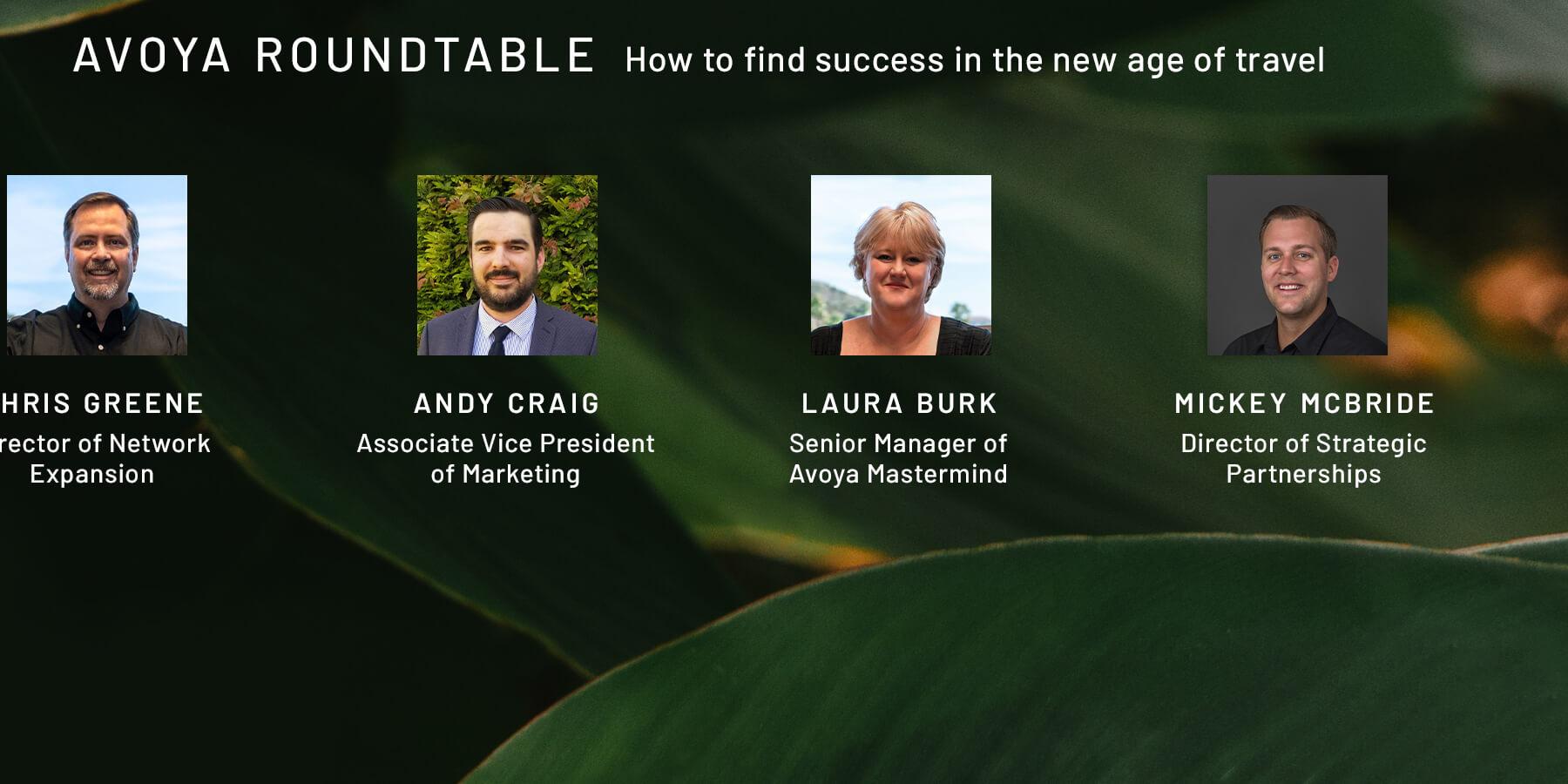 Avoya Roundtable: How to Find Success in the New Age of Travel  header