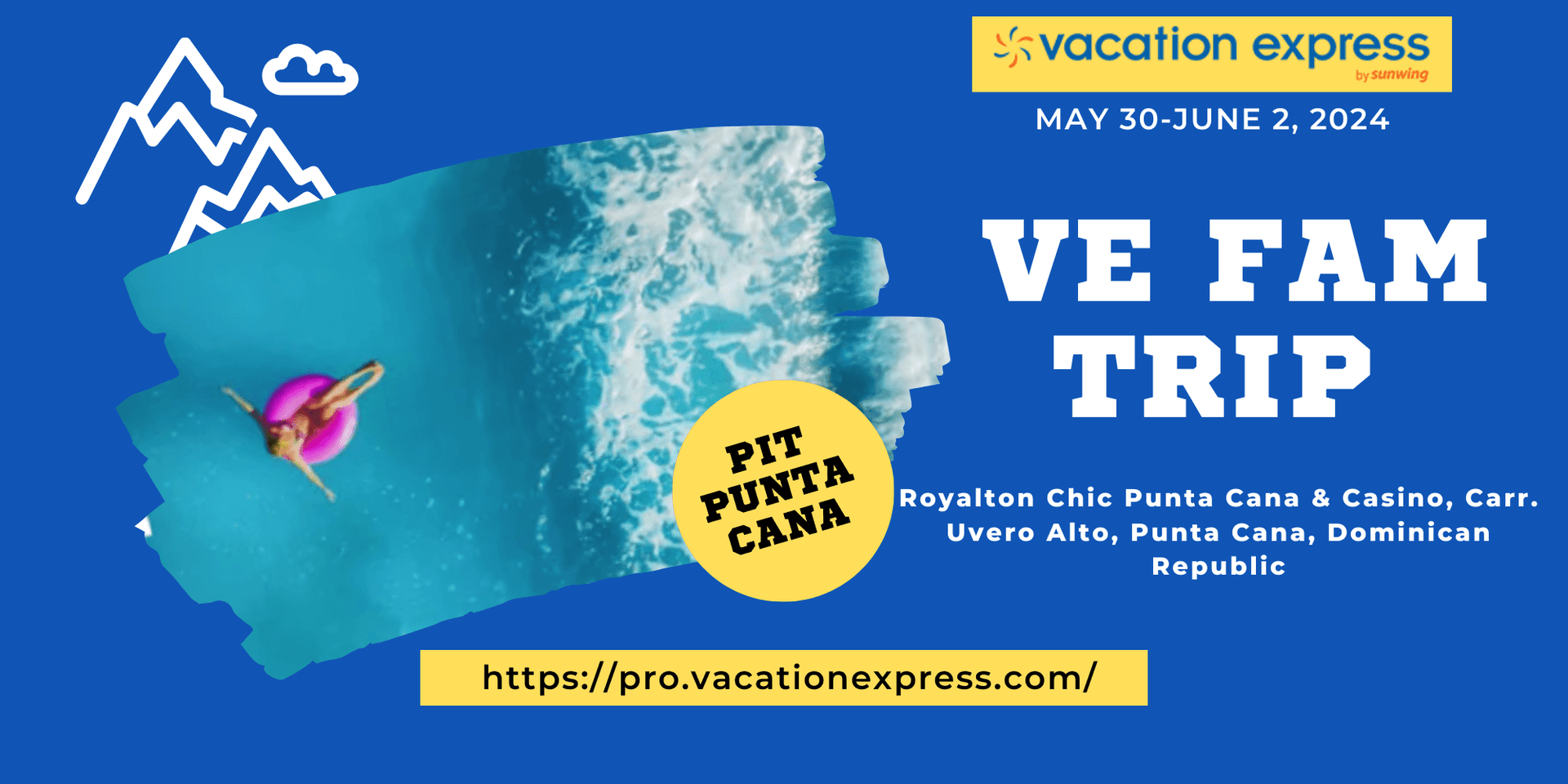 VE FAM Trip | PIT - Punta Cana | May 30-June 2, 2024 header