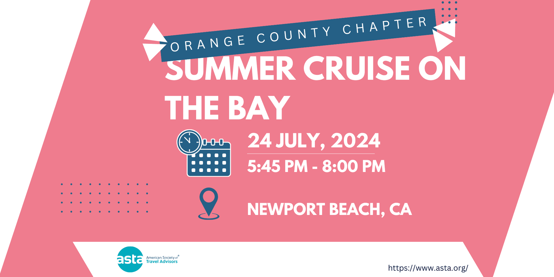 Orange County Chapter: Summer Cruise on the Bay header