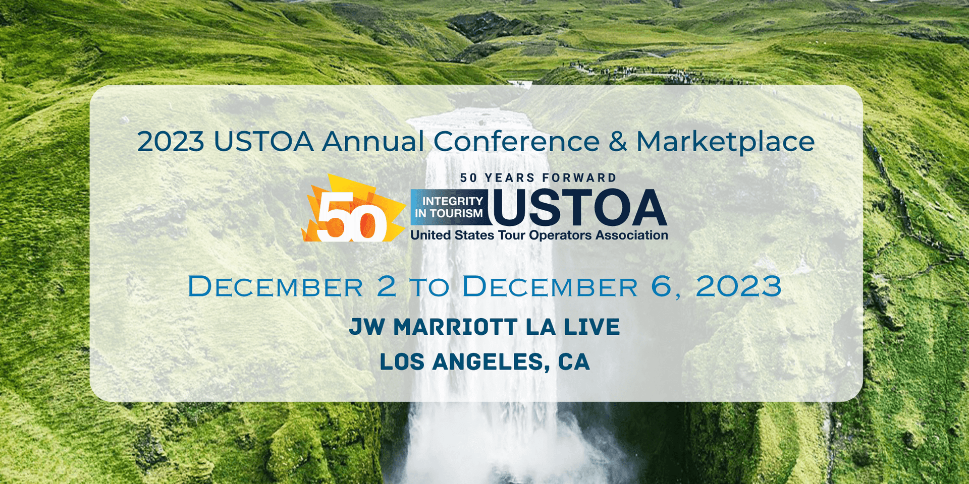 2023 USTOA Annual Conference & Marketplace header