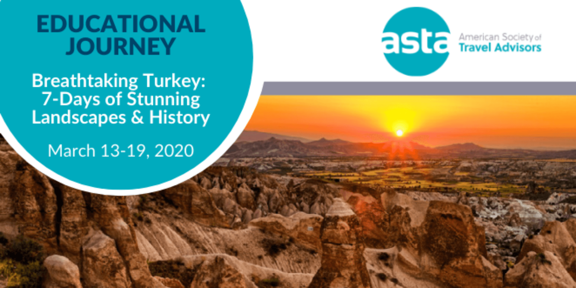 ASTA FAM to Turkey: 7-Days of Stunning Landscapes & History  header