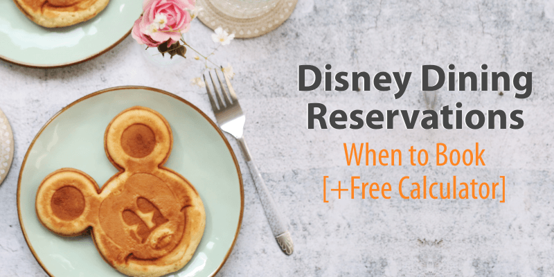 Disney Dining Reservation