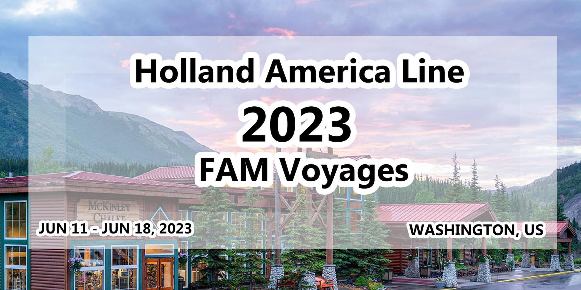 Holland America Line 2023 FAM header