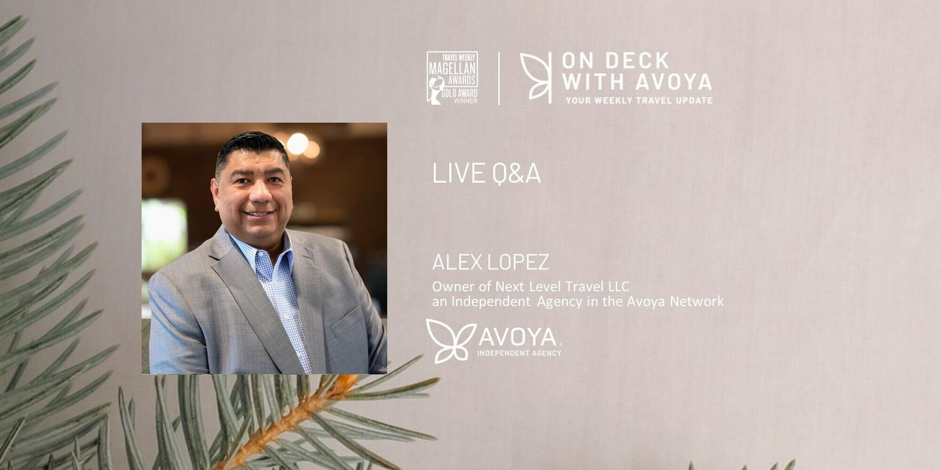 Travel Advisor Q&A with Alex Lopez, Owner of Next Level Travel LLC  header