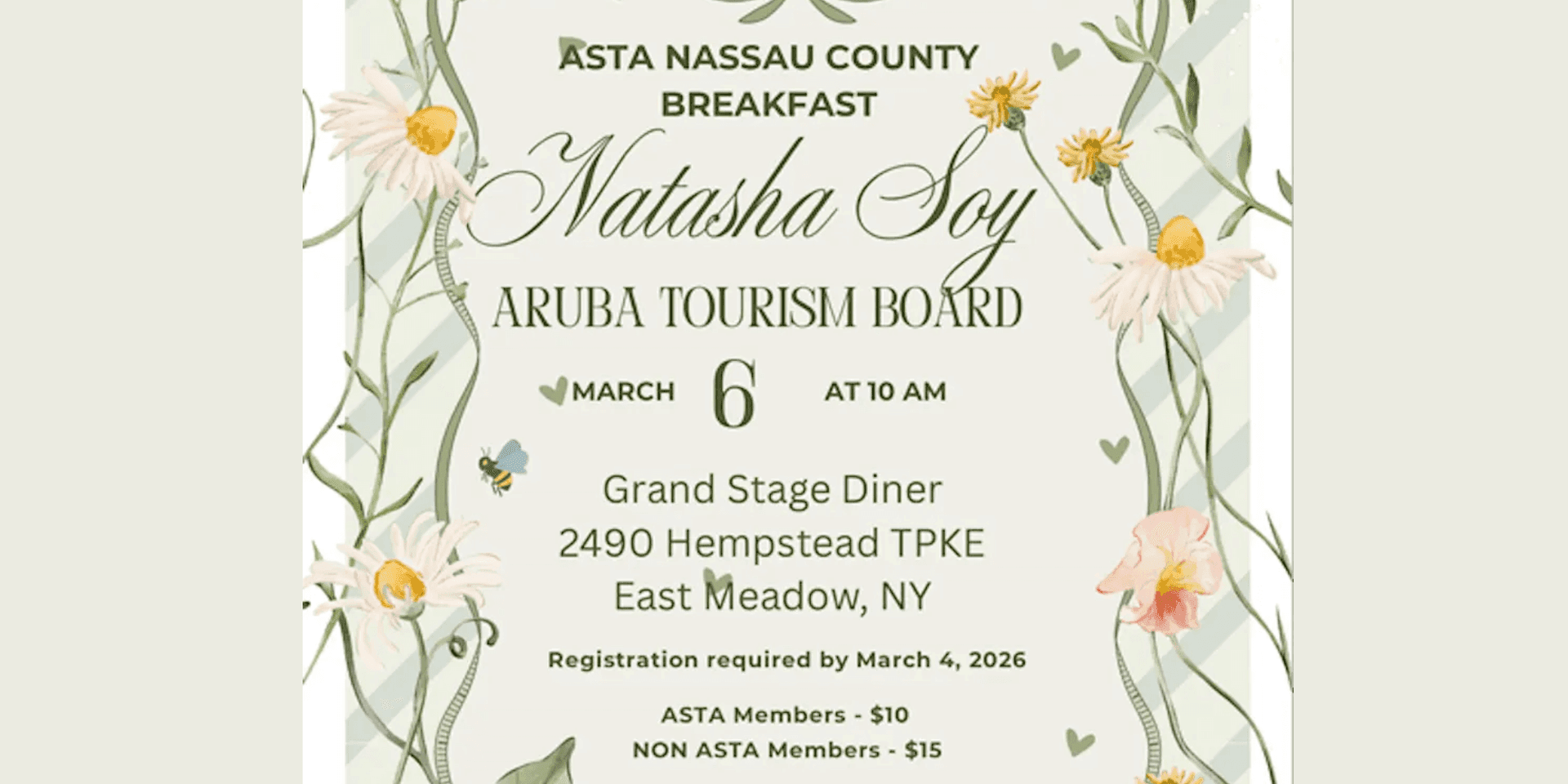 Aruba Tourism Board with Natasha Lee Soy