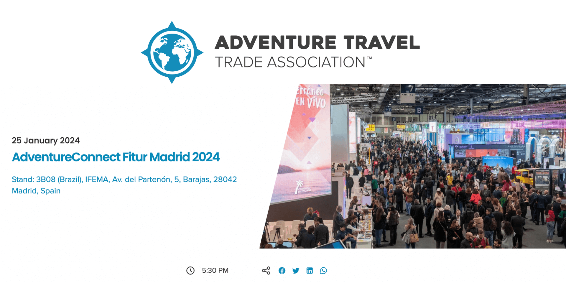 AdventureConnect Fitur Madrid 2024 header