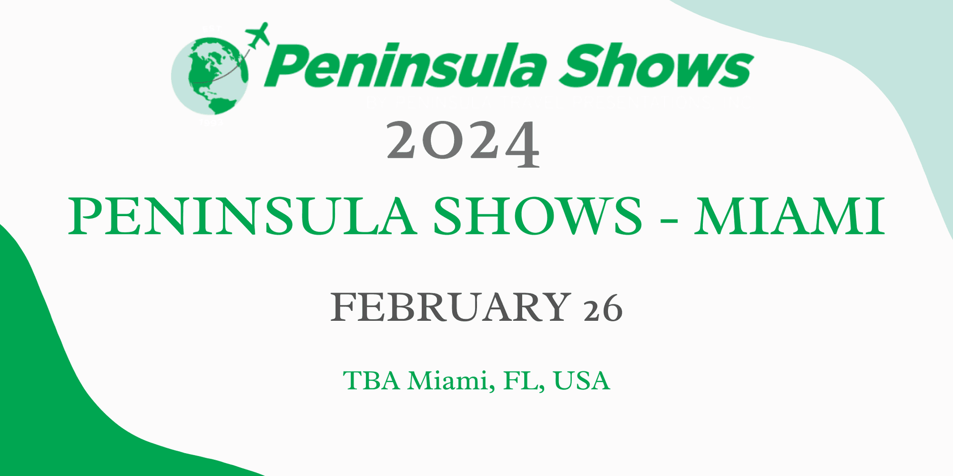 Peninsula Shows - Miami 2024 header