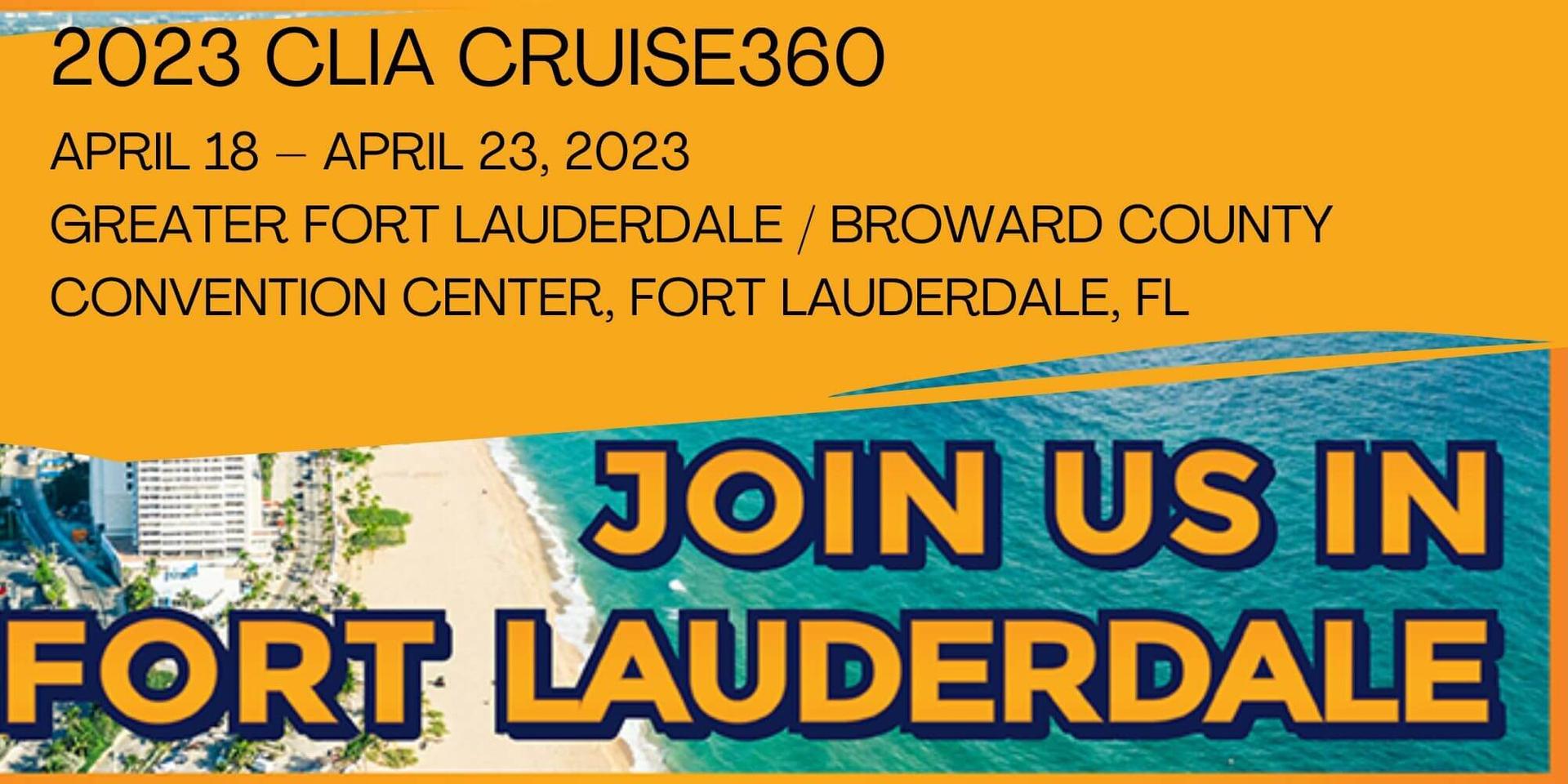 2023 CLIA Cruise360 header