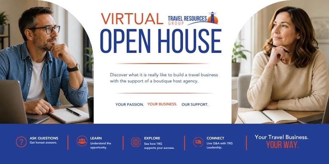 Travel Resources Group Virtual Open House • August 29