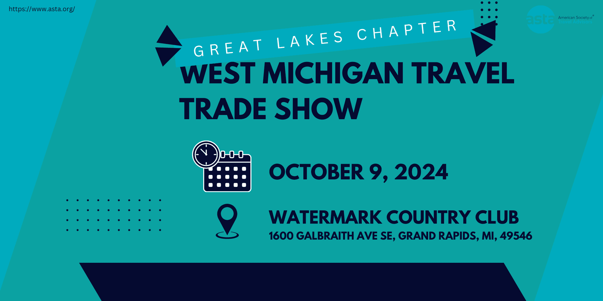 Great Lakes Chapter: West Michigan Travel Trade Show header