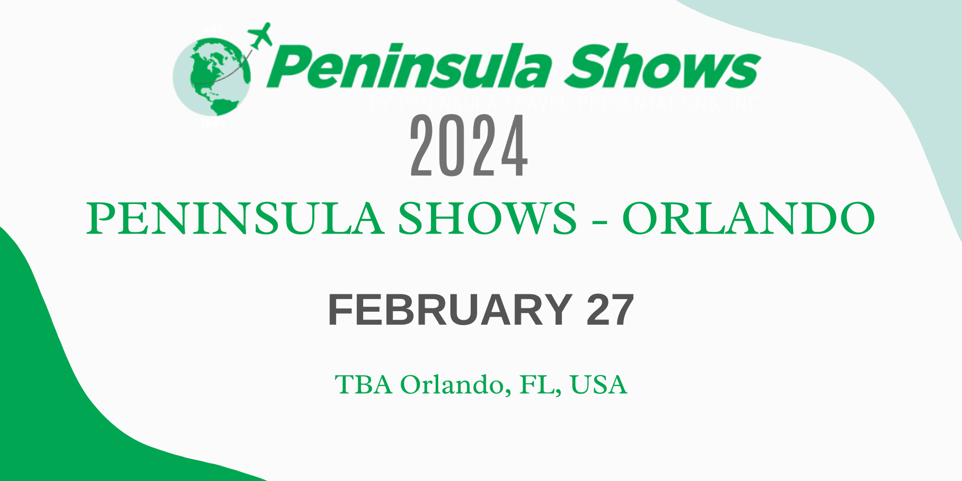  Peninsula Shows - Orlando 2024 header