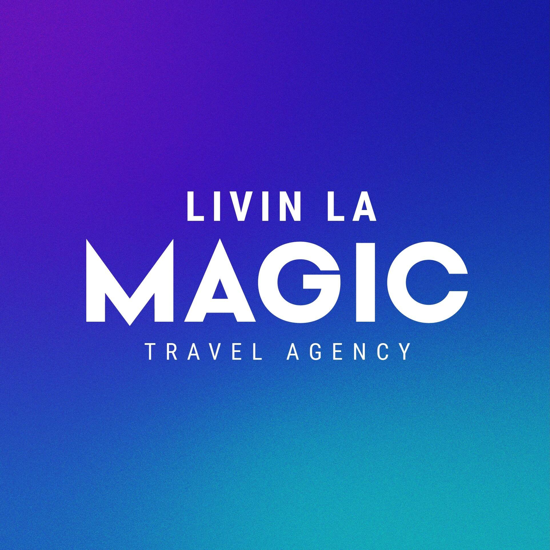 LIVIN LA MAGIC TRAVEL logo