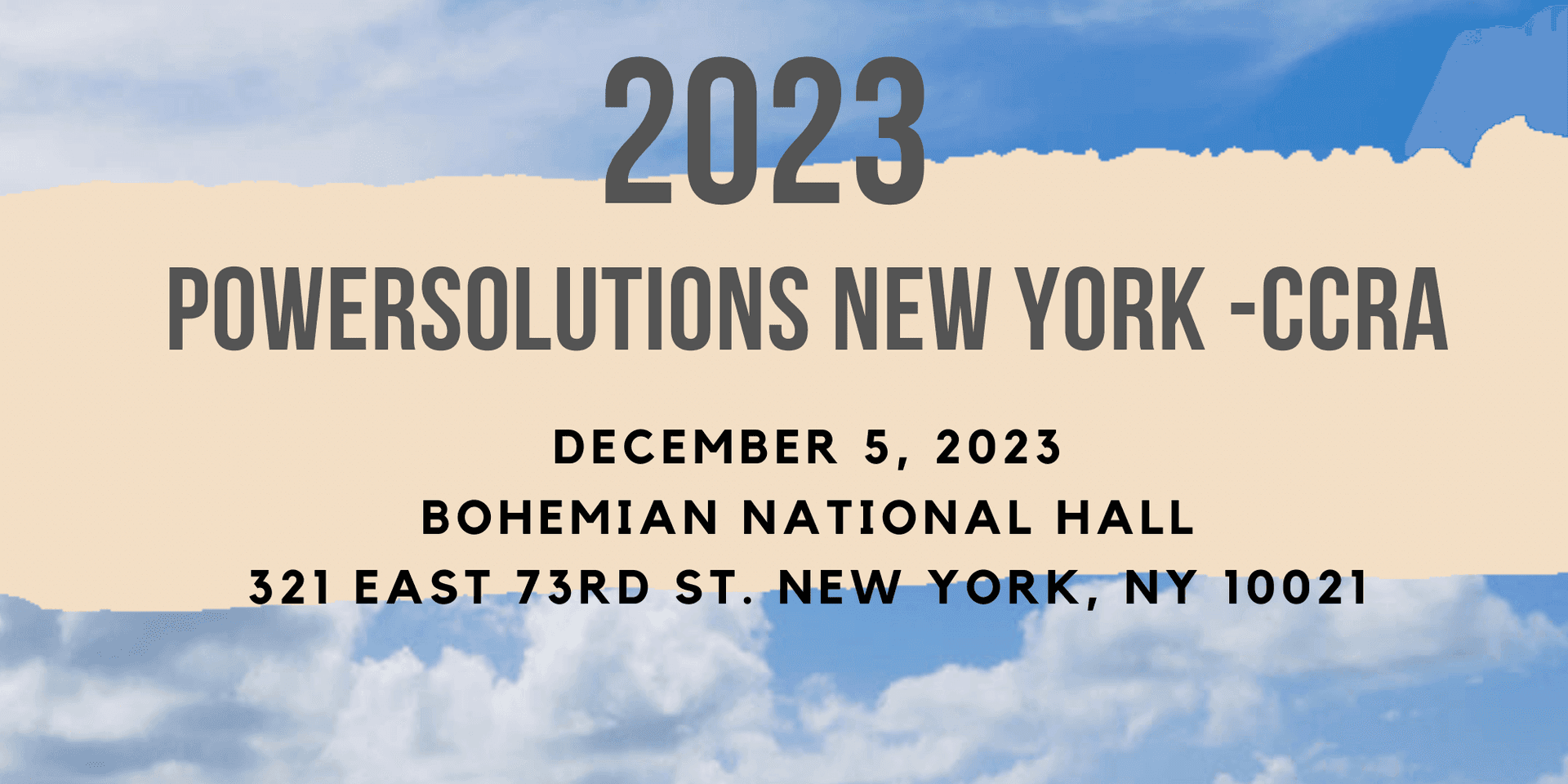 PowerSolutions New York -CCRA 2023 header