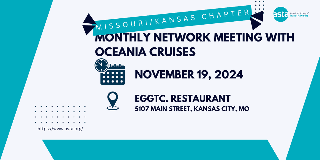 Missouri/Kansas Chapter: Monthly Network Meeting with Oceania Cruises