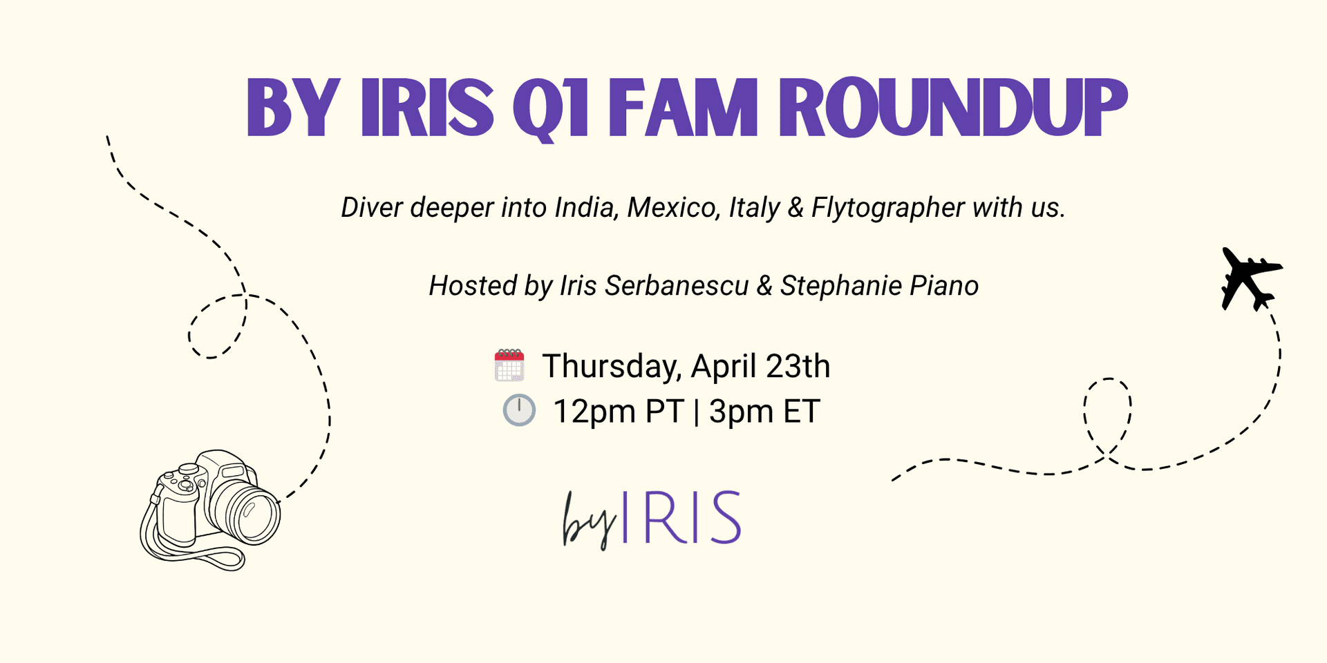 By Iris Q1 FAM Roundup: India, Mexico, Italy & Flytographer