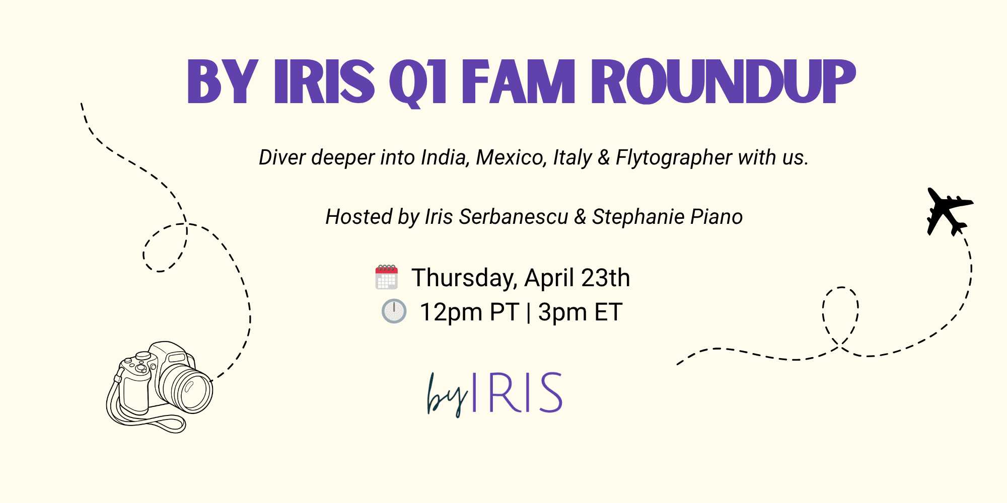 By Iris Q1 FAM Roundup: India, Mexico, Italy & Flytographer