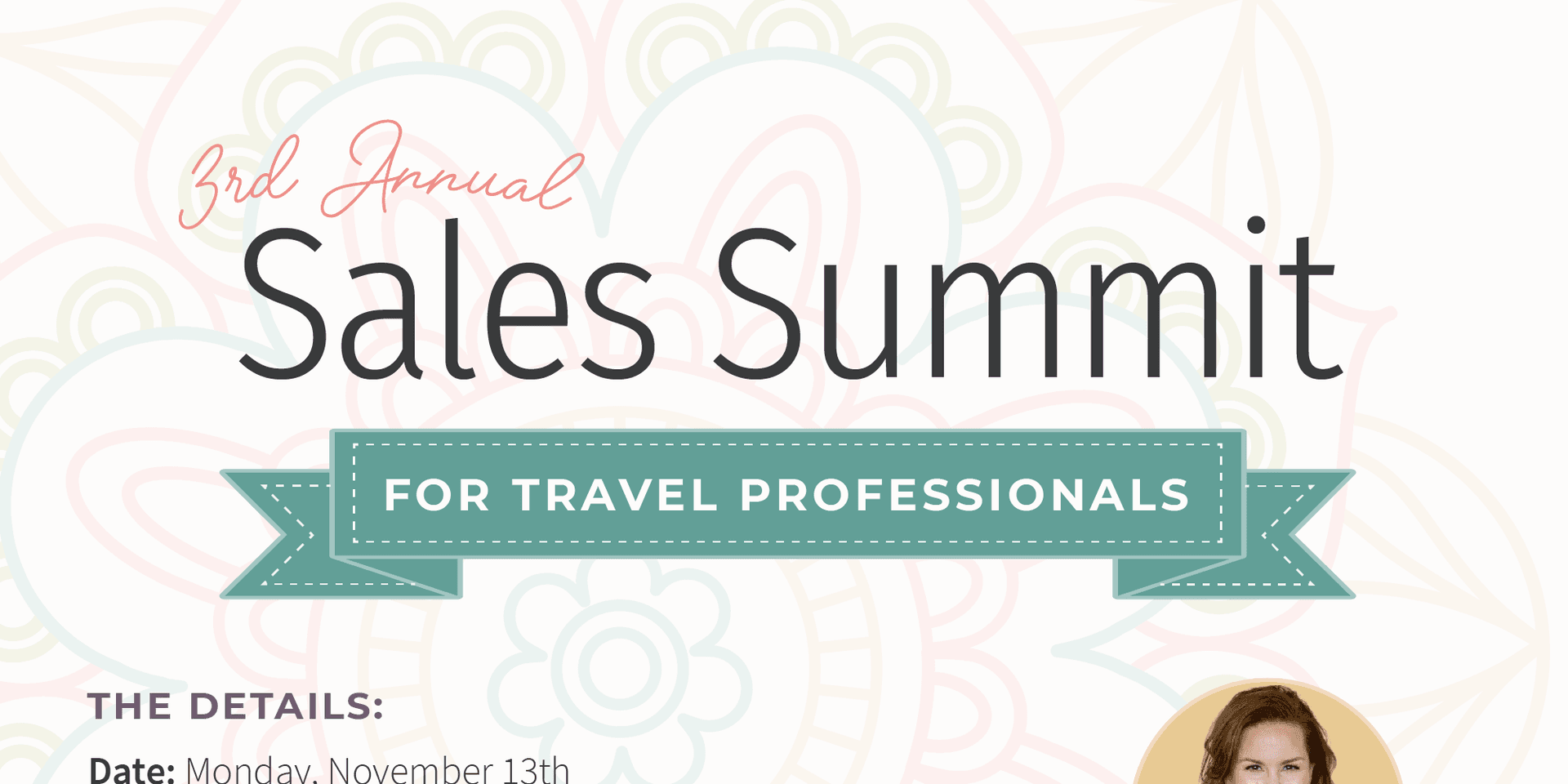 3rd Annual Sales Summit hosted by Wanderlust Campus header