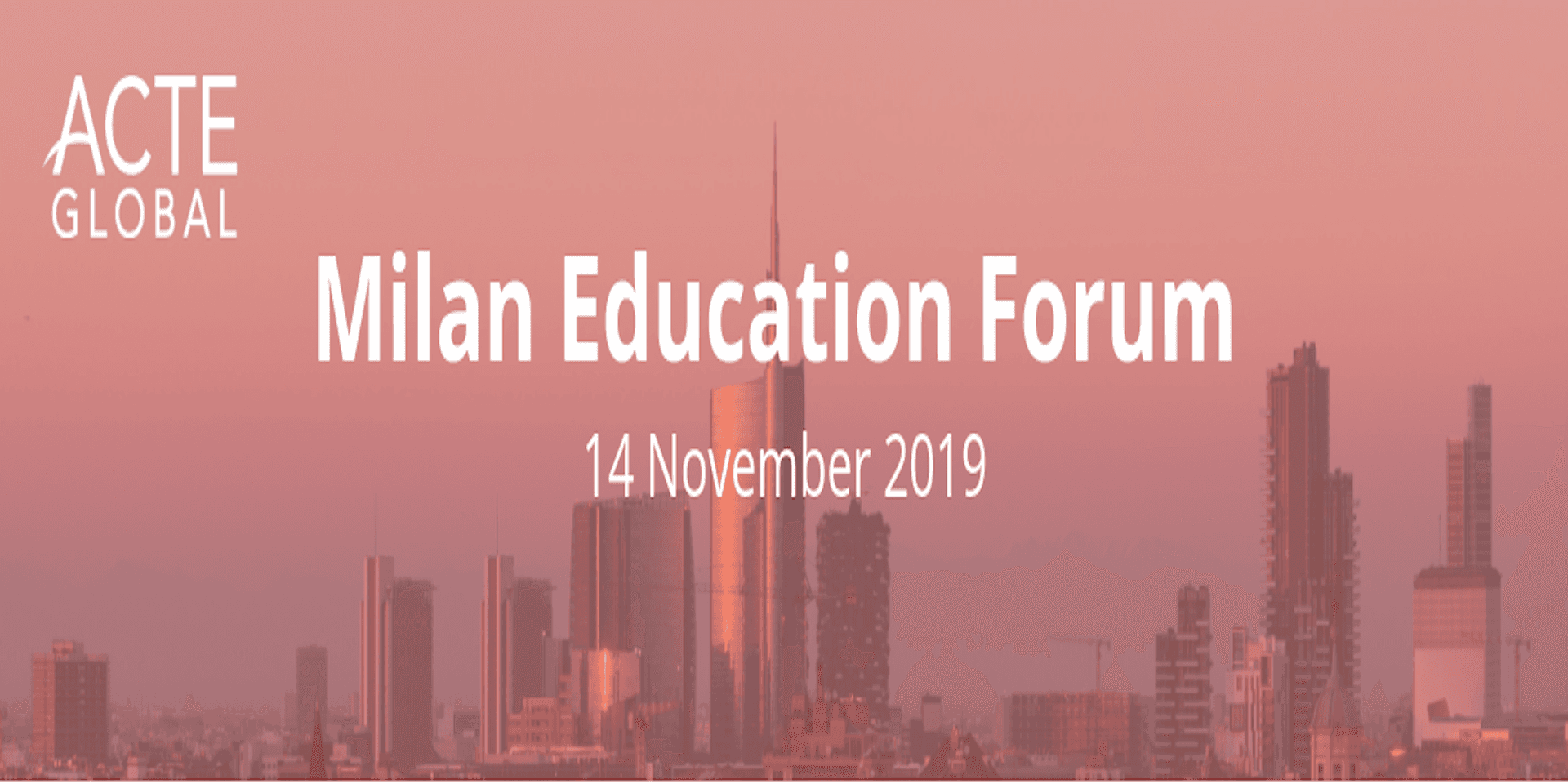 ACTE Milan Education Forum header