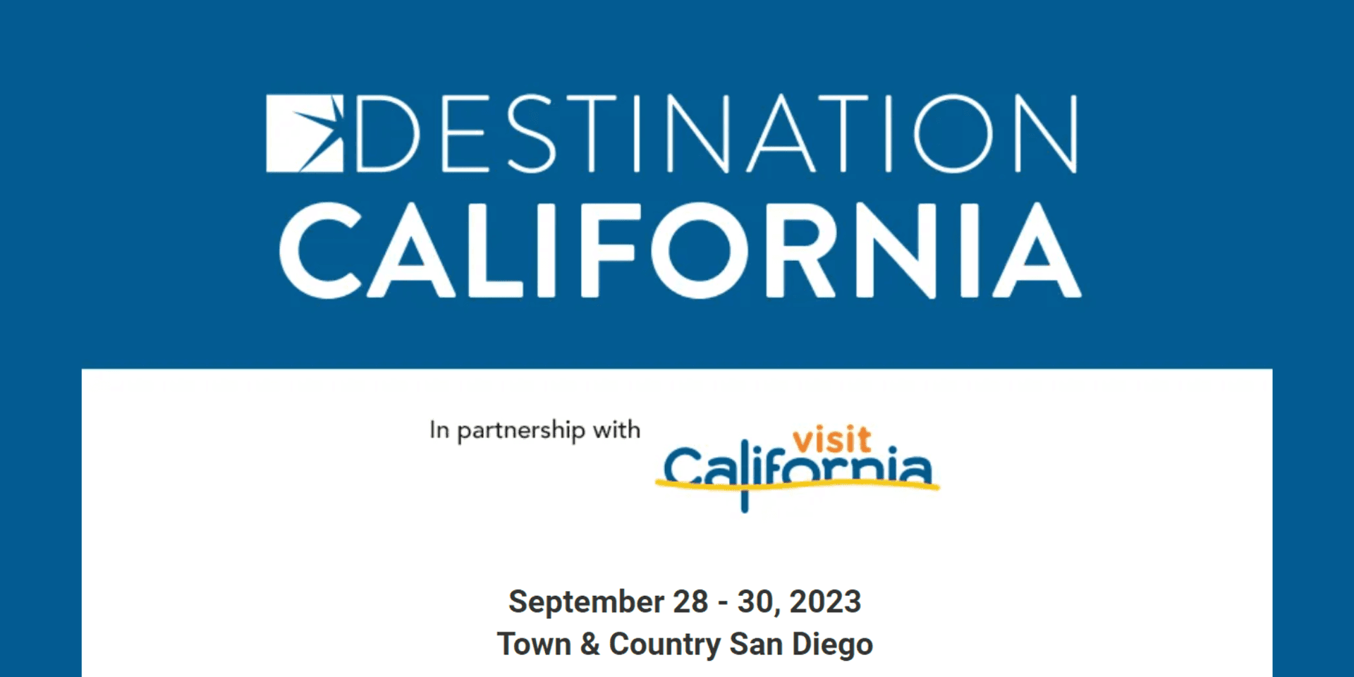 Destination California 2023 header